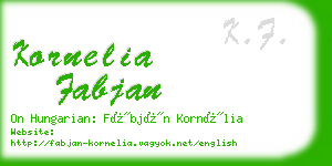 kornelia fabjan business card